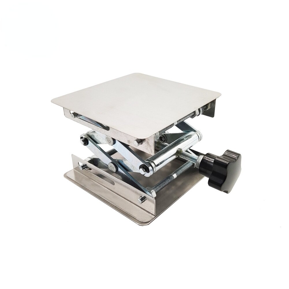 Patuopro Lift Tafel Lab Plaat Jack Schaar Stand Platform Werkbank Router Tafel Houtbewerking Lift Laboratorium Timmerwerk Gereedschap: Stainless Steel