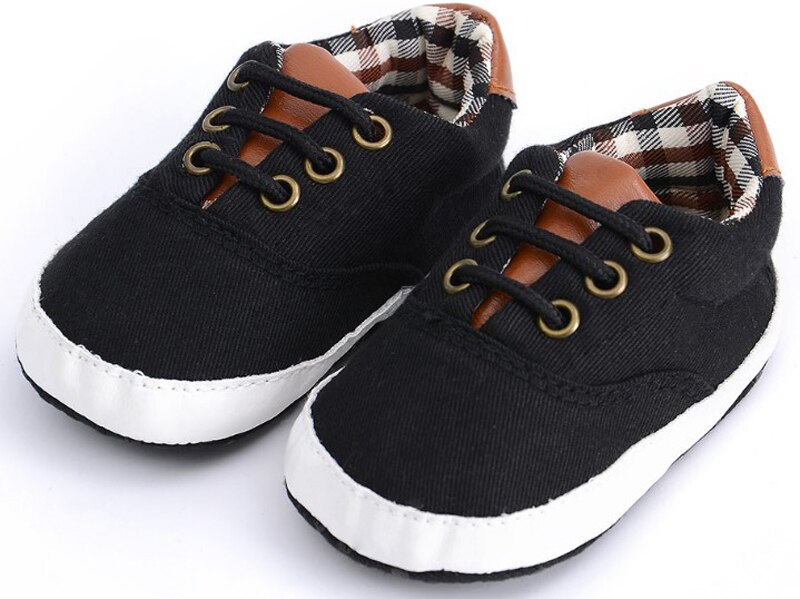 Baby Canvas Shoes Newborn Boys Infant Shoes Prewalkers Crib Shoes Nonslip Loafers First Walkers 11-12-13 Slip On SandQ Baby