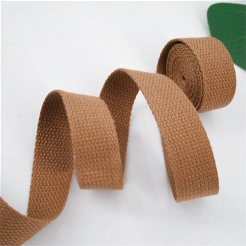 Lshangnn 25mm (1 &quot;) leinwand Rucksack Gürtel Polyester Baumwolle Gurtband Band Tasche Gurtband Kleidung Handwerk Zubehör 40 Farben