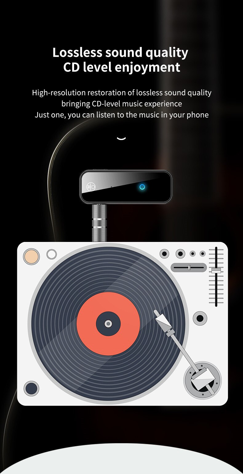 Bluetooth 5.0 sender modtager 2 in1 stik bt adapter 3.5mm audio aux adapter til bil audio musik aux håndfri headset