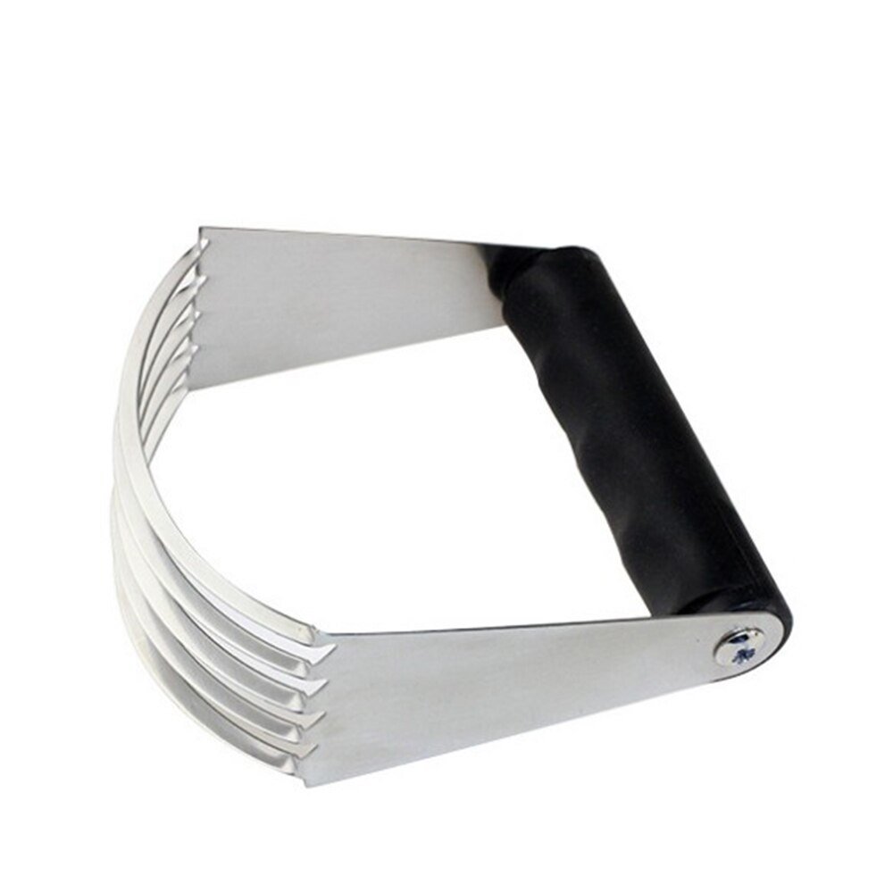 Stainless Steel Dough Cutter Flour Mixer Pastry Blender Flour and Butter Mixer Cake Pie Tools Soft Plastic Handle
