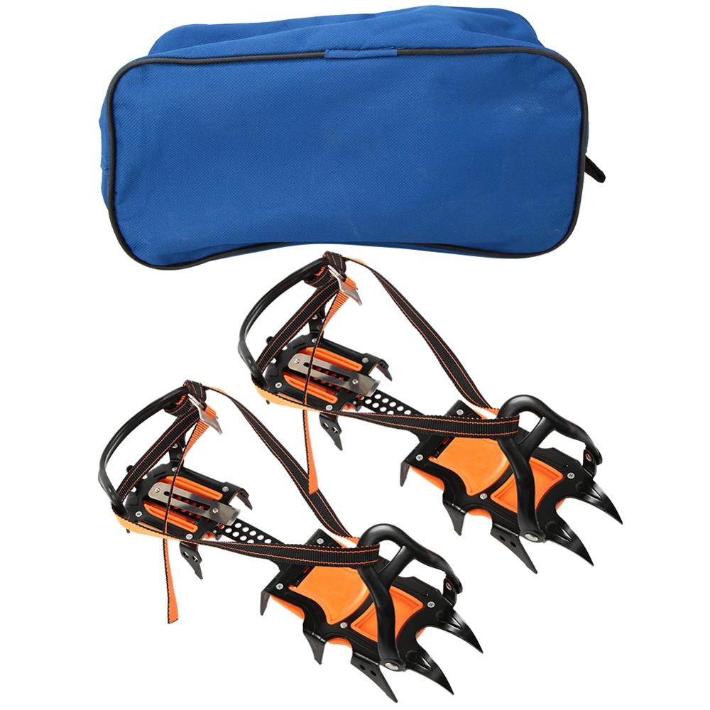 Pince à glace 12 dents Crampons d'escalade antidérapants Crampons couvre-chaussures en acier Crampons de glace Crampons de neige d'hiver chaussures de démarrage