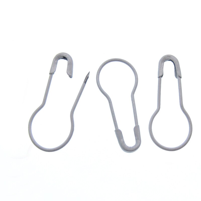 100Pcs Copper Small Safety Pins DIY Craft Supplies Round Calabash Buckle Pins Clothes Knitting For Sewing Tool 2.0cm: WHITE