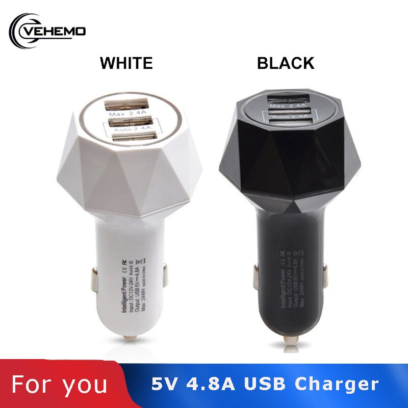 5V Auto 3 Port USB Charger Mini Sigarettenaansteker 4.8A USB Plug Snel Opladen Voor Telefoon Auto Aansteker charger Power Adapter