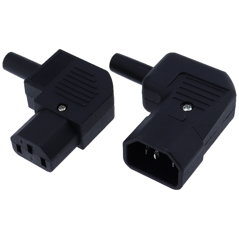 Codo negro C15 C13 C14 cable de alimentación cableado enchufe de alimentación ensamblar conector IEC salida PDU UPS enchufe de CA eléctrico 10A 250V