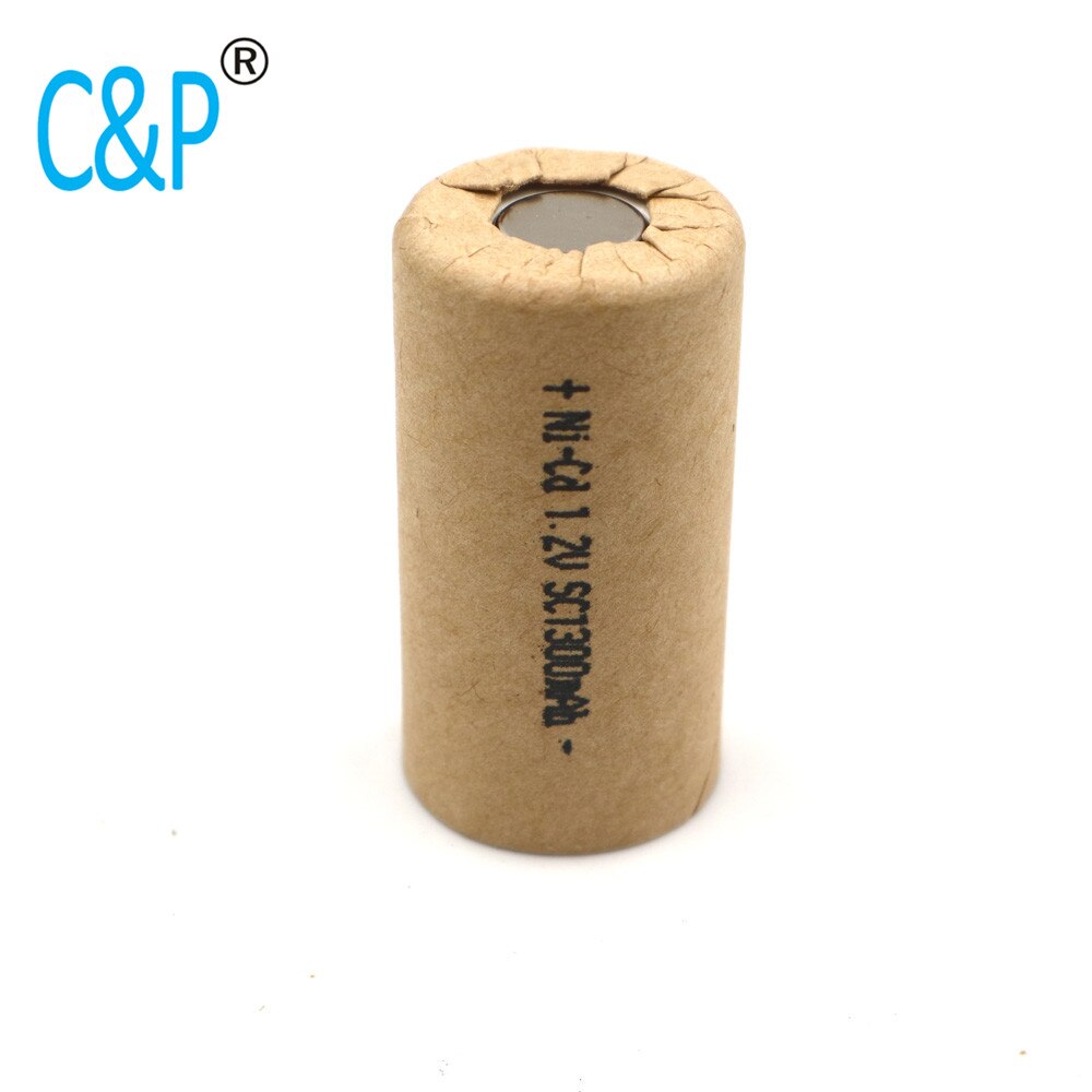 C & P SC1300mAh Ni-Cd Power Battery Cell Ontlading 15C 20A Oplaadbare Batterij SC1.3Ah 1.2V Nicd speelgoed Auto Batterij Mobiele China