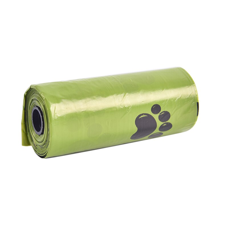 Degradable Dog Poop Bags Earth-Friendly Pet Green Waste Bags Doggy Puppy Poop Waste Bag Pet Product: 1 roll 15pcs bags