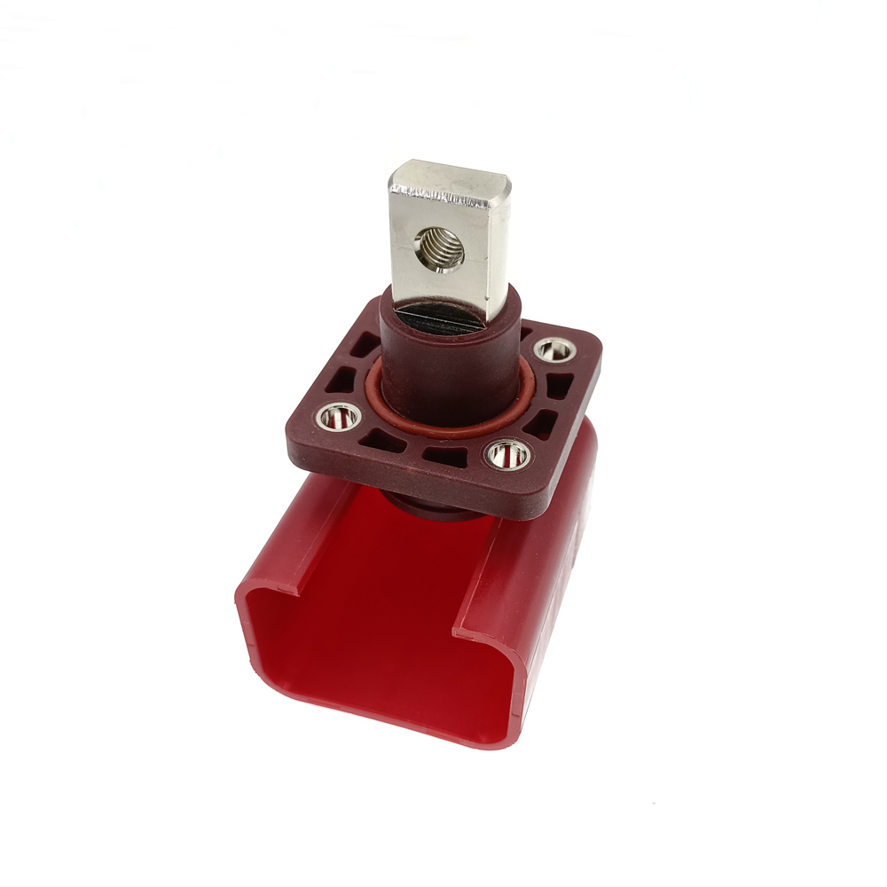 200a Koperen Lithium Batterij Terminal Connector Energie-Opslag Terminal Batterij Connector Adapter Vierkante Energie-Opslag Connector: Donkergrijs