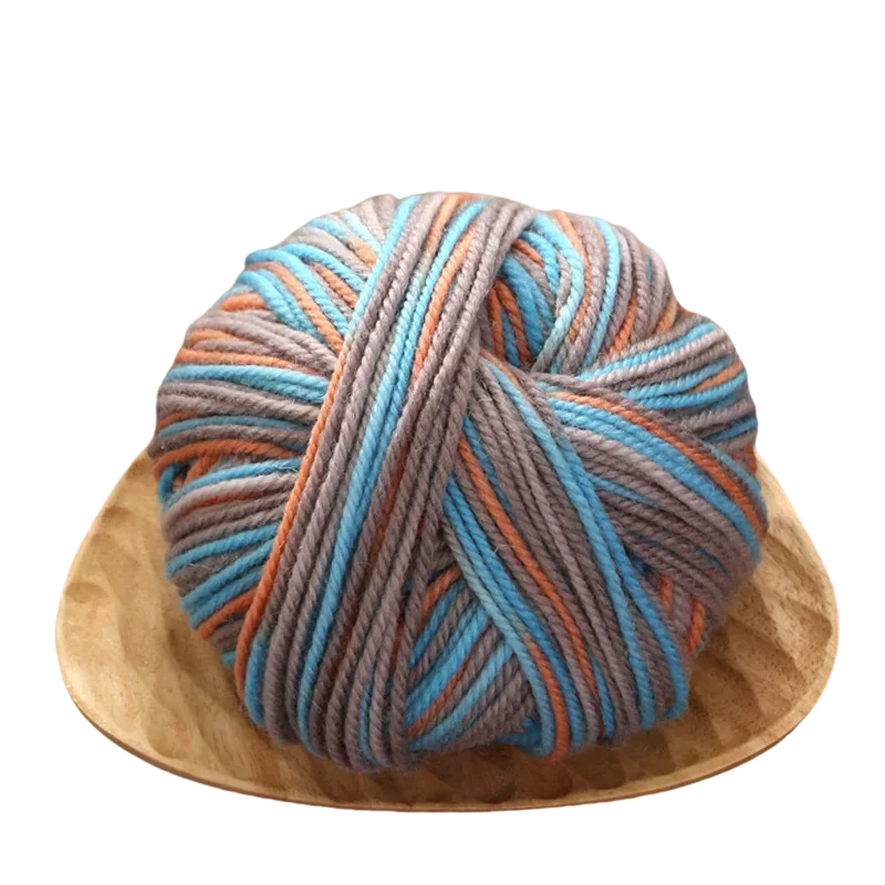 50g Sectional Dyed Colorful Wool Yarn for Knitting Sweaters Gloves Scarves Yarn To Make Hand-Knitted Crochet Thread Yarn: PURPLE