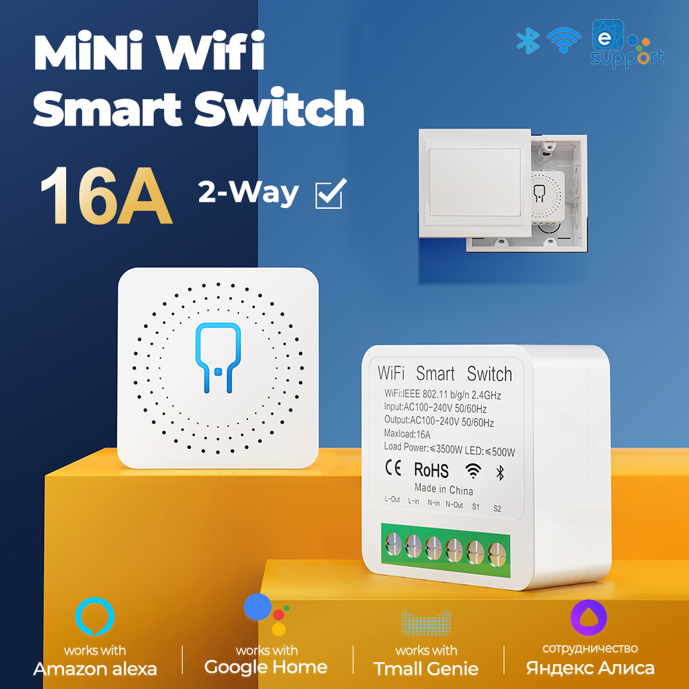 Moduł przekaźnika inteligentnego przełącznika WiFi Smart Home dla Tuya Homekit Ewelink Trzy style Sześć opcji APP Voice Praca z Alexa Google