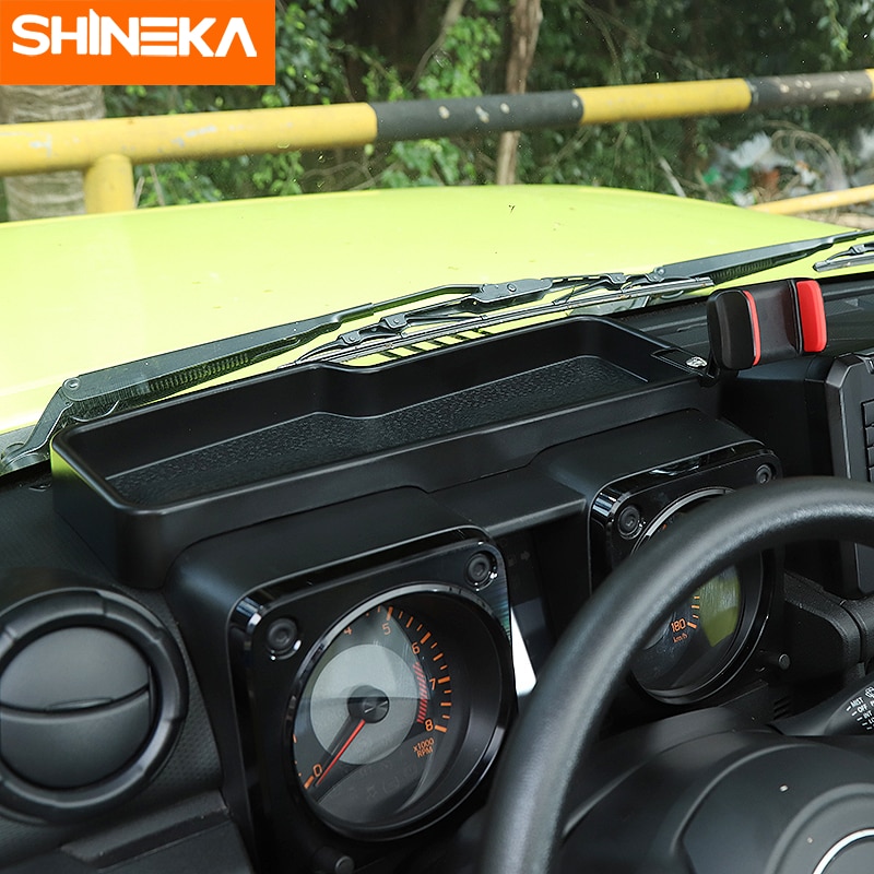 Shineka bil dashboard opbevaringsboks telefon tablet holder organisator bakke til suzuki jimny opbevaring af oprydningstilbehør