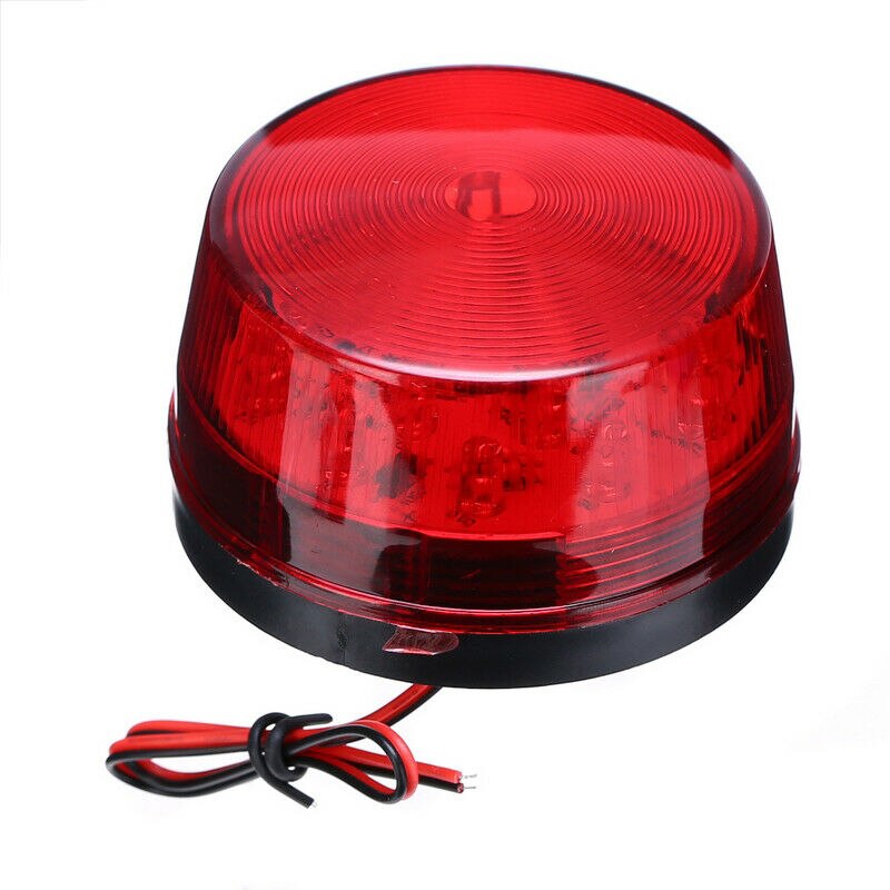 DC 12V Warnung Blinklicht Auto Leuchtfeuer Notfall LED Straßenrand Sicherheit Lampe Blinkt Strobe Signal Lampe Anzeige Lichter: rot