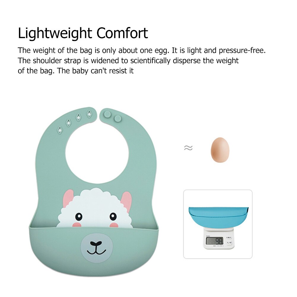 Beveiliging Cartoon Print Baby Slabbetjes Jongens Meisjes Bib Waterdicht Zachte Siliconen Kinderen Burp Doek Kinderen Feeding Bib Met Pocket