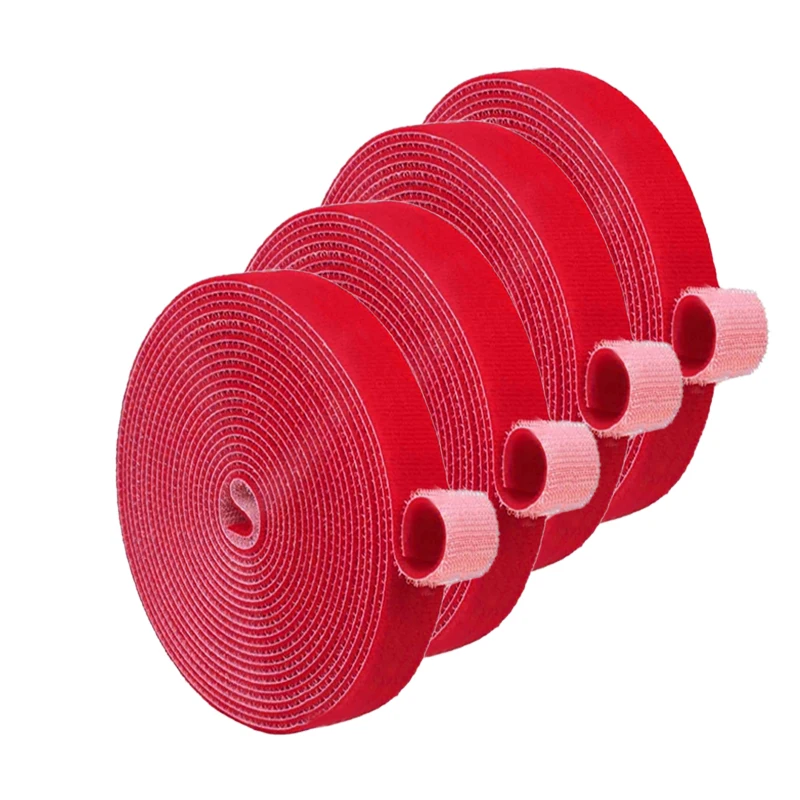 Kabelorganizer Tape Bureau Draadhaspel Kabelbinder Organisator Kleur Kabelbinders Stroomdraadlus Gratis gesneden nylon riemen Telefoonaccessoire: Blauw