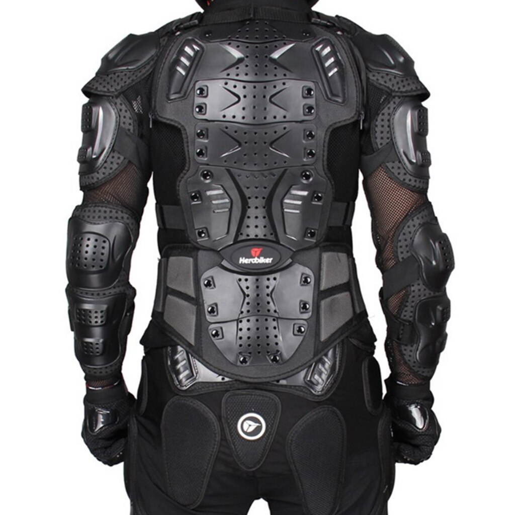 1 Suit Full Body Protector Armor Jacket Chest Protection Red L