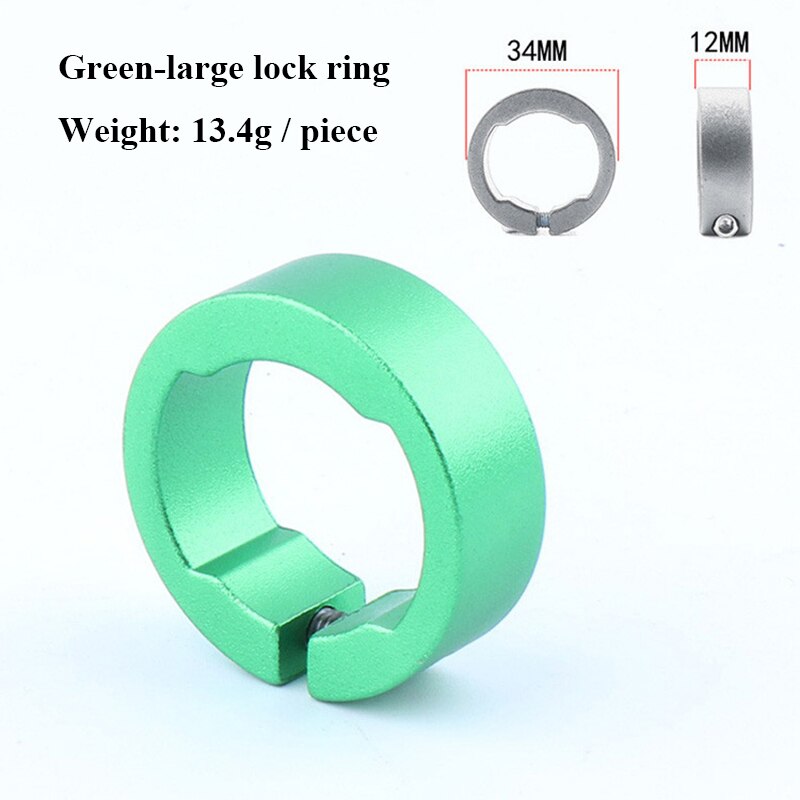 2 stücke Fahrrad Griffe Ring 8/12mm Aluminium Legierung Ende Schloss Ringe MTB Mountain Road Bike Lenker Fahrrad teile radfahren Zubehör: 2pcs Green 12mm