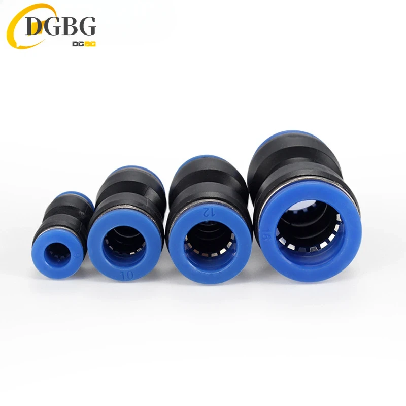 PU Pneumatic Fittings Plastic Connector PG 4mm 6mm 8mm 10/12/14mm 16mmAir water Hose Tube Push in Straight Gas Quick Connectors