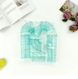 Juguete de túnel de hámster de plástico, canal de entrenamiento rodante, tubo de laberinto de empalme DIY duradero, tubería externa para accesorios de animales pequeños: Marrón oscuro