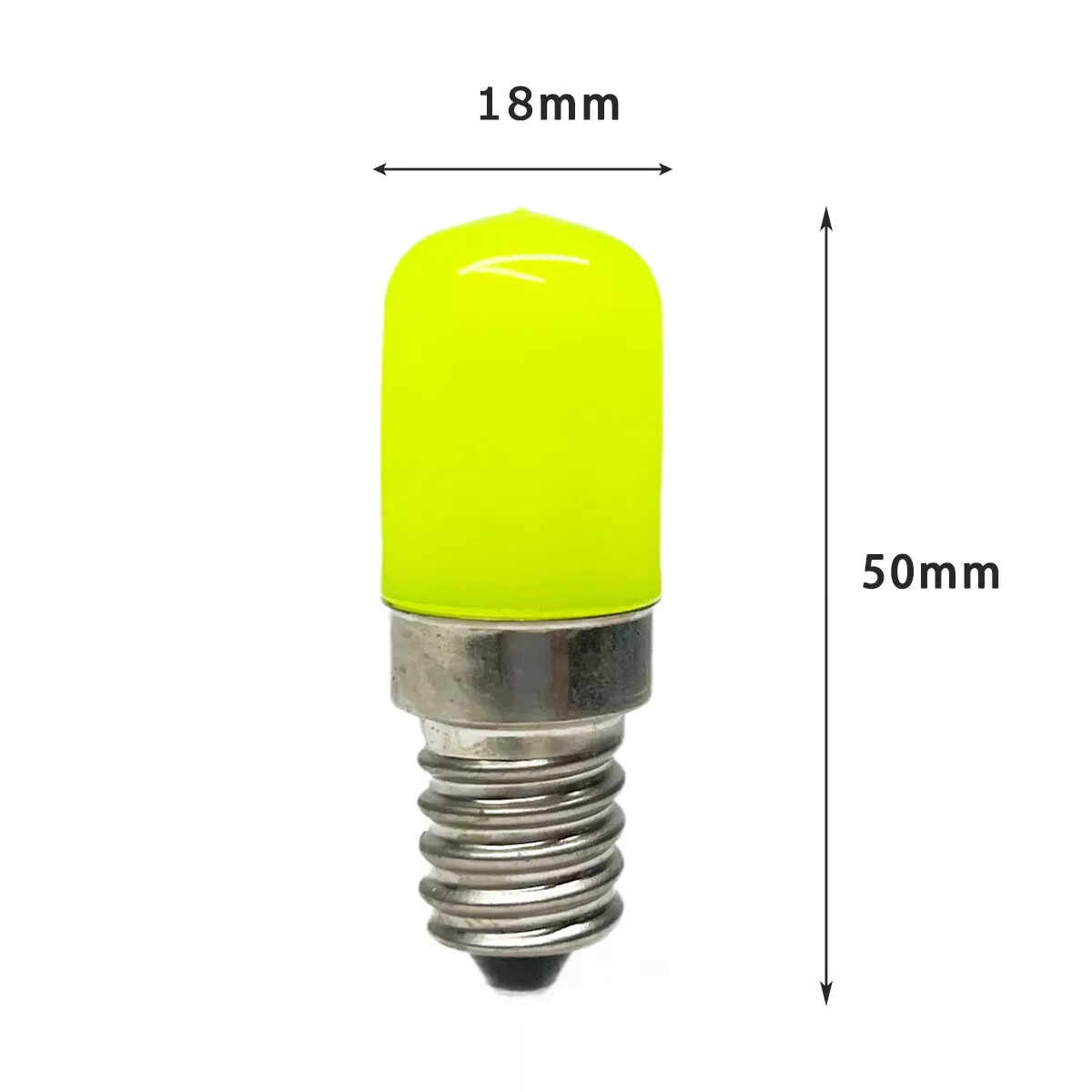 2w led-pærer til kjøleskap,  e14 e12 røde, gule, blågrønne indikatorlamper, 220v lys til kjøleskap/fryser erstatter 20w halogenpærer: Gul / 3 stk