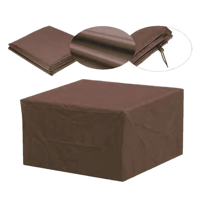 Outdoor Garden Furniture Rain Cover Waterproof Oxford Wicker Sofa Protection Set Garden Patio Rain Snow Dustproof Brown
