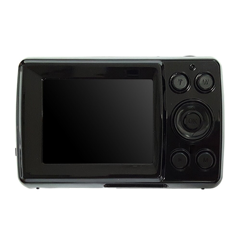 Portable Video Shooting Anti-shake 2.4 Inch Display Mini Cam Durable 16MP Domestic Recording Home Digital Camera Zoom: Black