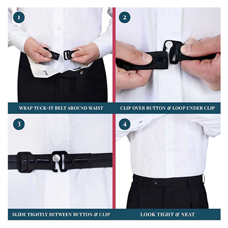 Verstelbare Riem Voor Shirt Verblijf Antislip Rimpel-Proof Overhemd Houder Bandjes Vergrendeling Riem Houder Buurt Shirt-Verblijf