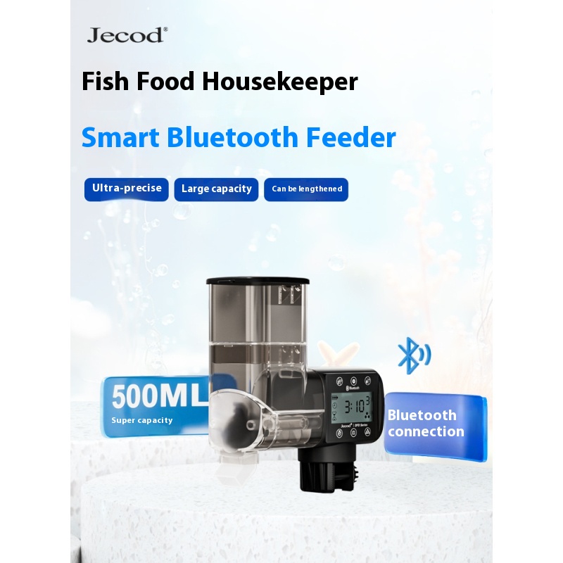 Jebao Jecod Aquarium Bluetooth Feeder 250Ml 500Ml Intelligent Getimed Siervisschildpad Voedsel Aquarium