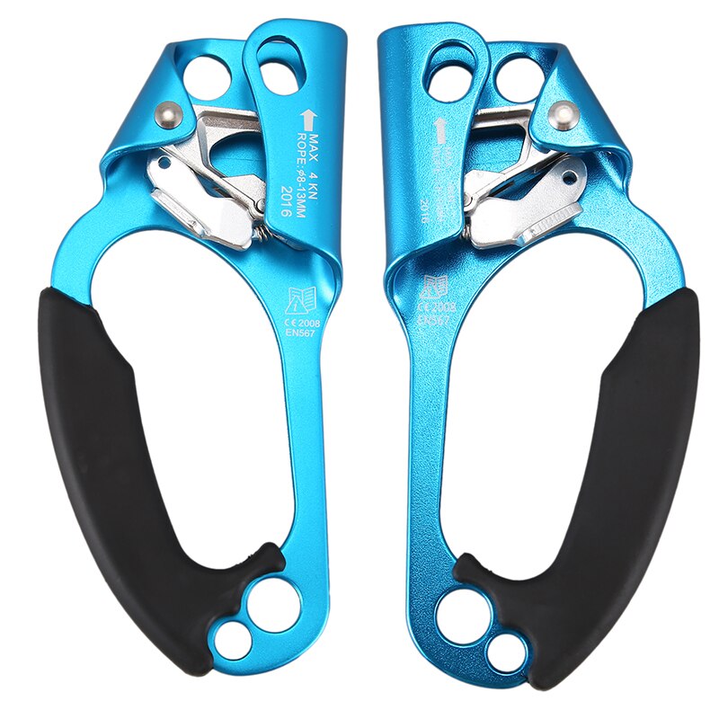 Hand Ascender Rock Climbing Tree Arborist Rappelling Gear Equipment for 8-1M Rope 4KN Load