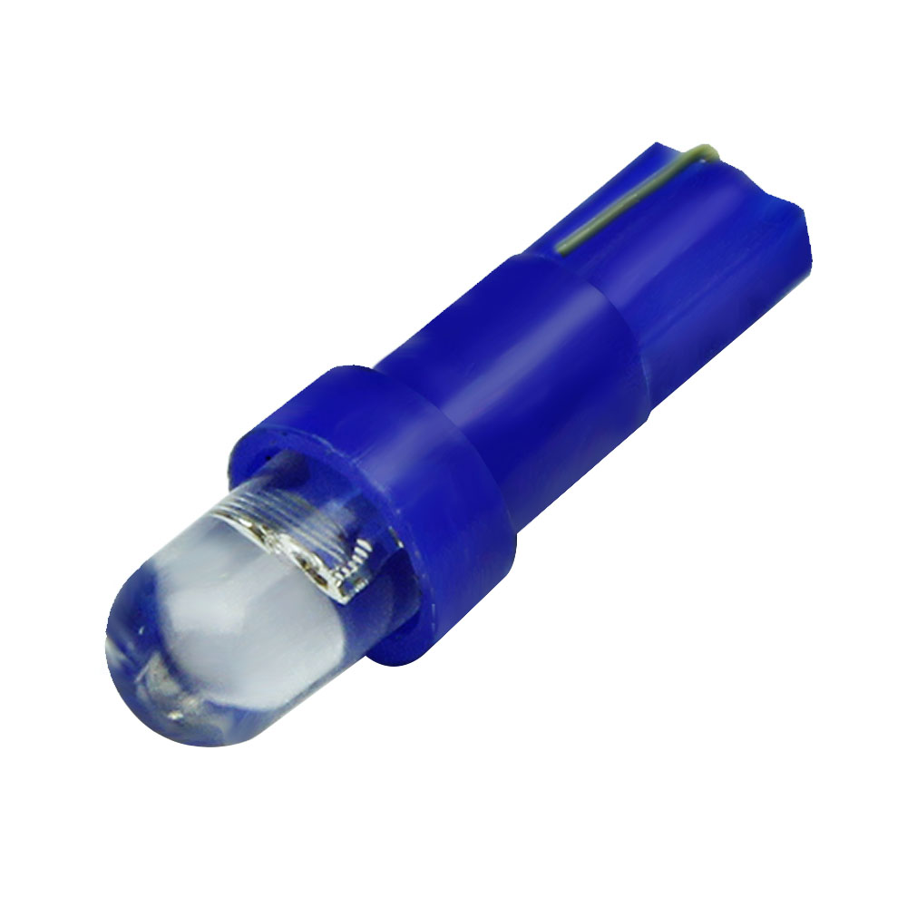 20 piezas Interior del coche T5 led 1 SMD led tablero cuña 1LED coche luz t5 bombilla led t5 12v Amarillo/azul/Verde/rojo/blanco led