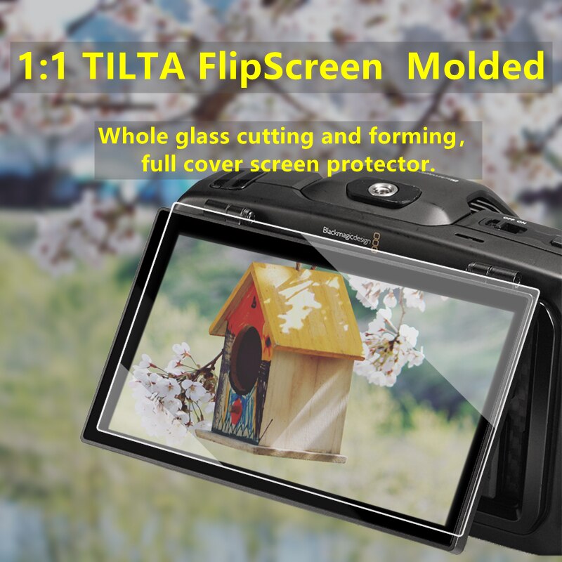 TILTA Flipscreen of BMPCC4K &amp; 6K Tempered Glass LCD Screen Protector Protection for Blackmagic Pocket Cinema Camera 4K