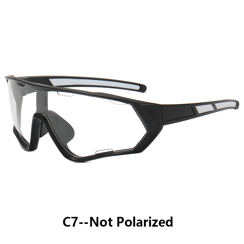 Polarisierte Sportbrille Herren und Damen Fahrrad Photochrome Brillen Berg MTB Radfahren UV400 Sonnenbrille Fahrrad Straßenbrille: Licht Grau