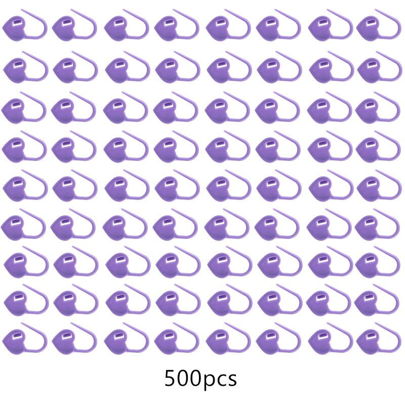 500Stck bunt Sicherheit Stifte Plastik Clips Marker Stifte Pro Stricken überqueren Stich Halter Handwerk DIY Nähen Bausatz Brosche Zubehör: Typ5