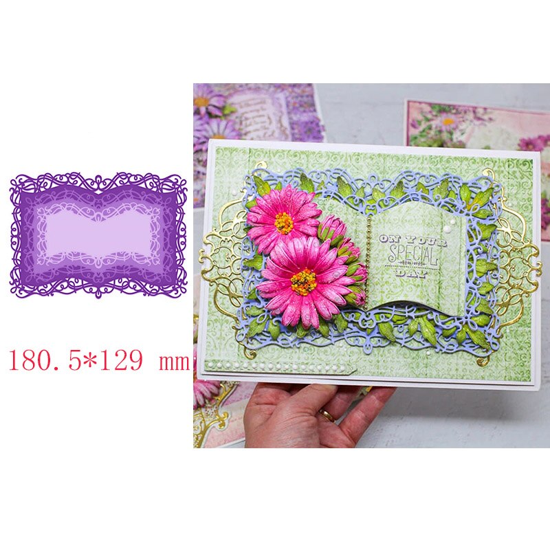 Juhlava lumipallo koristeelliset soikeat pyörreympyrät kehykset vihko metallinleikkausmuotit itse tekemiseen scrapbooking paperikortti askartelu: Kuva 4