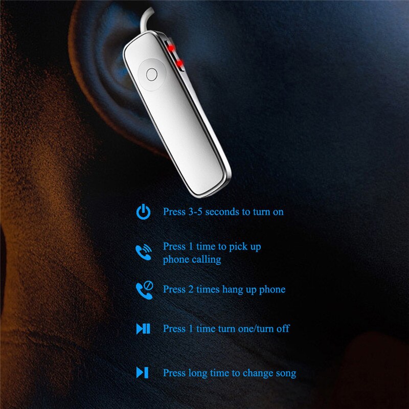 Auriculares estéreo M165, inalámbricos por Bluetooth, auriculares manos libres con micrófono para todos los teléfonos inteligentes Xiaomi y Android