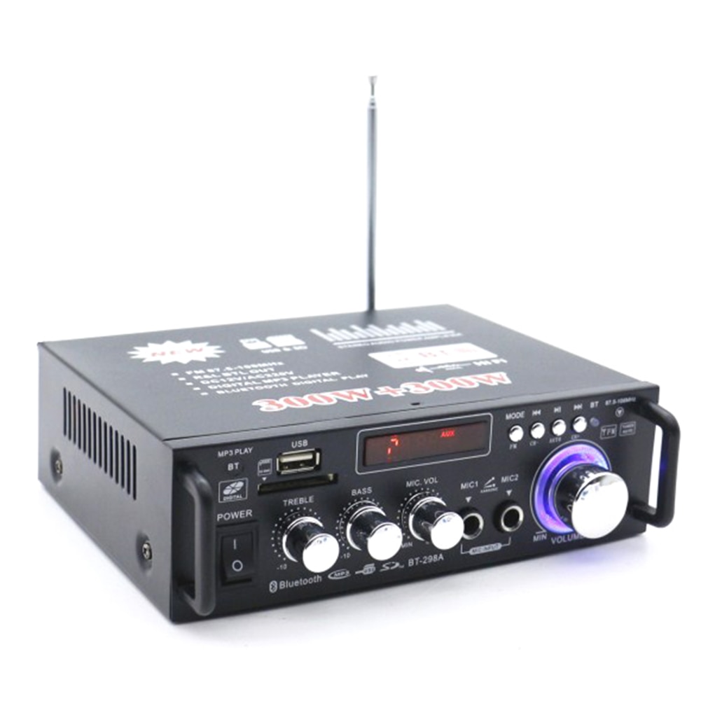 The Stylish Mini HiFi Digital Bluetooth Audio Power Amplifier S-D Card U Disk MP3 Format Play boutique