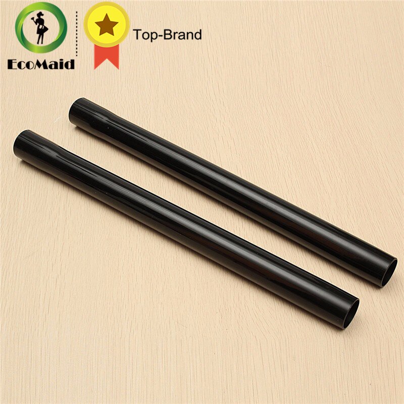 2pcs 45cm Plastic Black Vacuum Extension Wand Tube Wet Dry Vacuum Cleaner Floor Accessory Tool