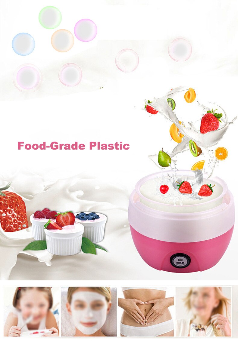 Household Electric Automatic Yogurt Maker Machine Multi-Function Diy Make Machine 220V EU Plug Kitchen Appliance Tools