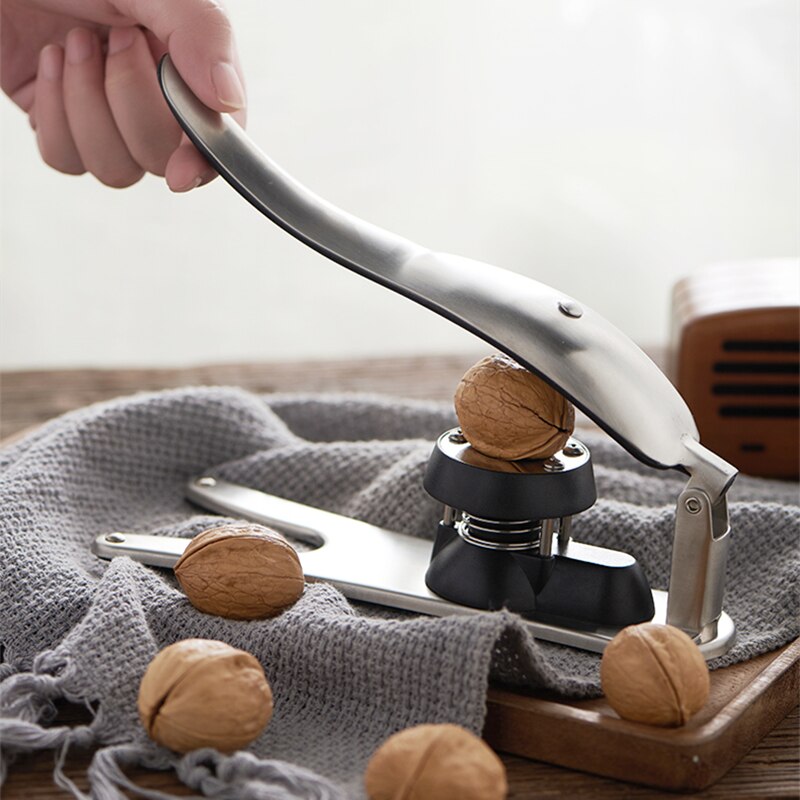Stainless Steel 2 in 1 Quick Chestnut Clip Walnut Pliers Metal NutCracker Sheller Nut Opener Kitchen Tools Cutter Gadgets