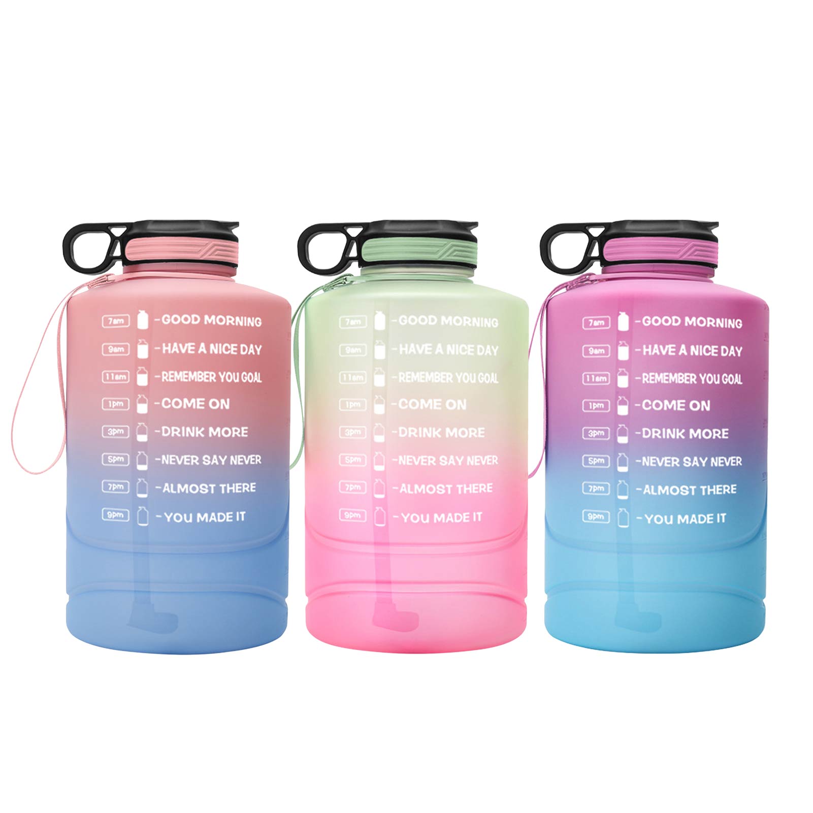 Buildlife 2.2L Water Fles Met Vergrendeling Flip-Flop Deksel Outdoor Gym Flessen Fitness Sport Bpa Gratis Grote Capaciteit Jug