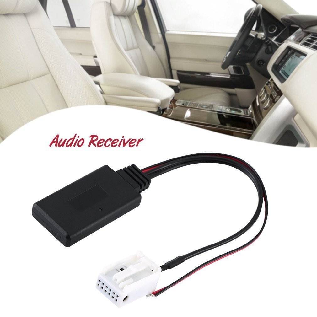 Radio stereo aux-in aux kabel adapter til peugeot 207 307 407 308 til citroen  c2 c3 rd4 auto 12 pin trådløs bluetooth modul