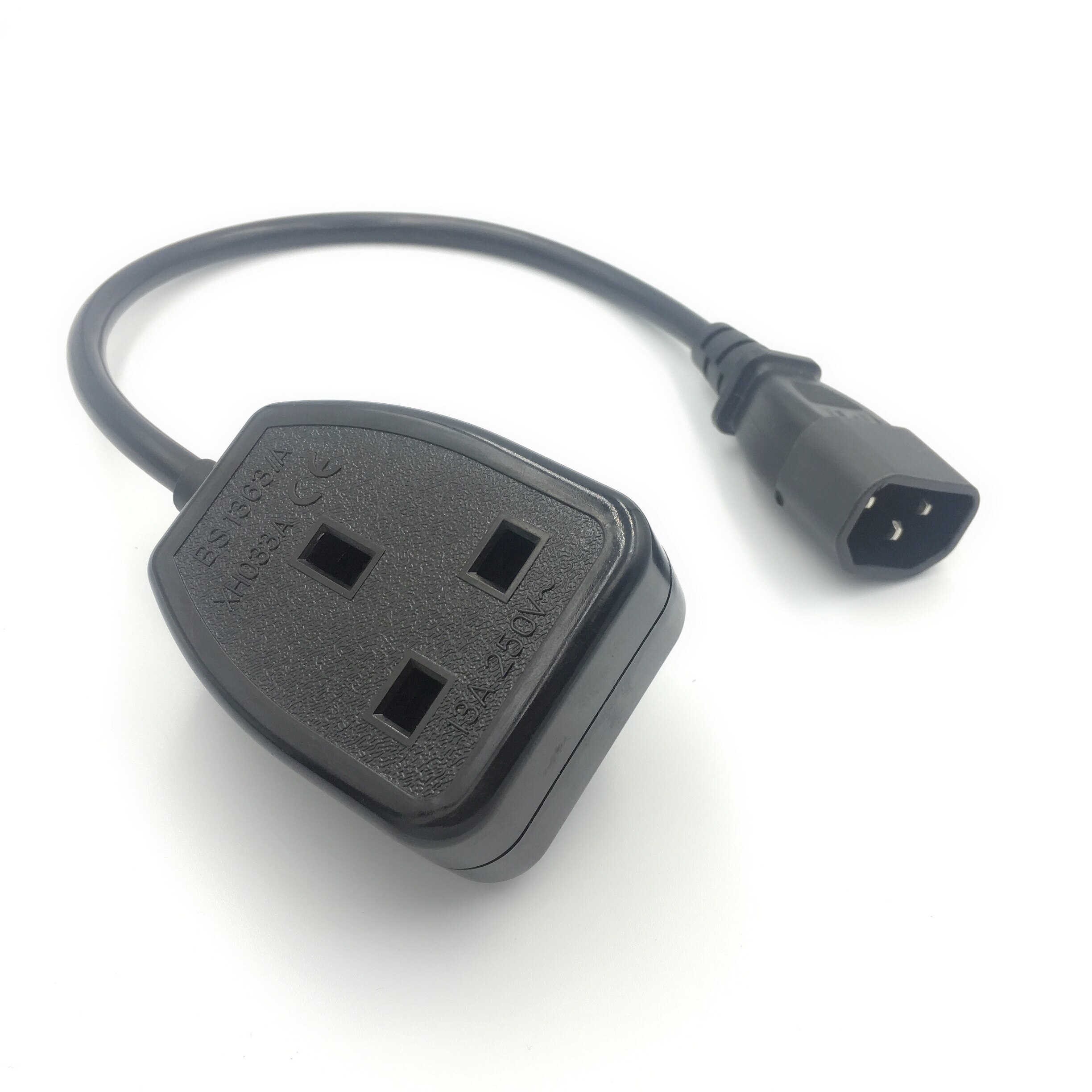 Euro Outlet Socket Netsnoer, IEC 320 C14 Mannelijke naar Schuko CEE7/16 2Pin Vrouwelijke Socket Power Kabel Voor UPS PDU, HET apparatuur