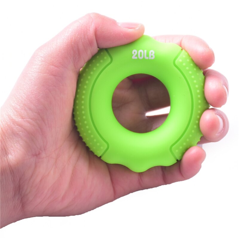 Silicone Finger Gripper Hand Resistance Band Grab Ring Stretcher Wrist Finger Forearm Trainer XR: Green