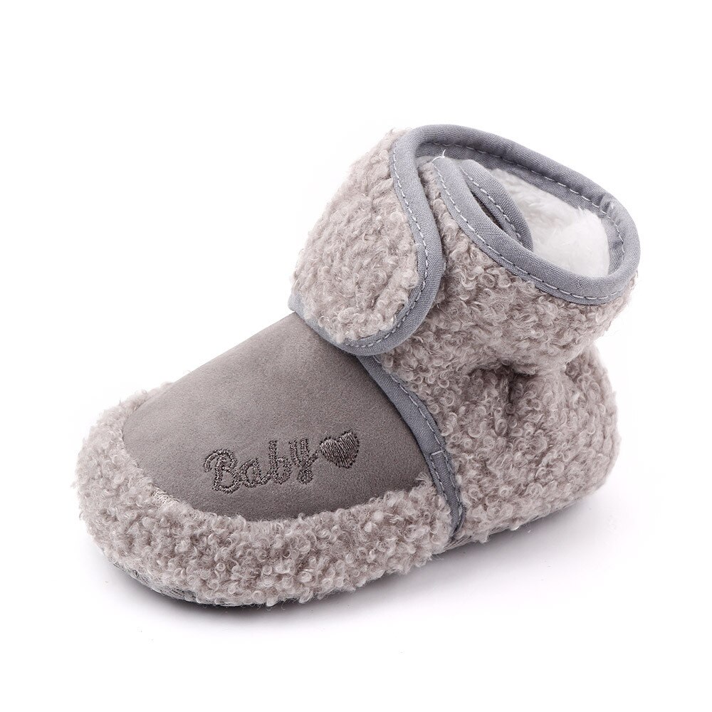 Top Brand Baby Shoes Plush Warm Winter Booties Soft Sole Toddler Booty Newborn Footwear Infant Boots for 1 Year Old Boys Shoes