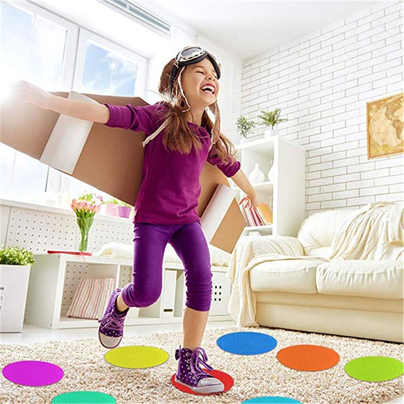 Mark Its Sitting Carpet Spots to Educate, Pack of 30 Rug Circles Marker Dots for Preschool, Kindergarten, and Elementary Teacher