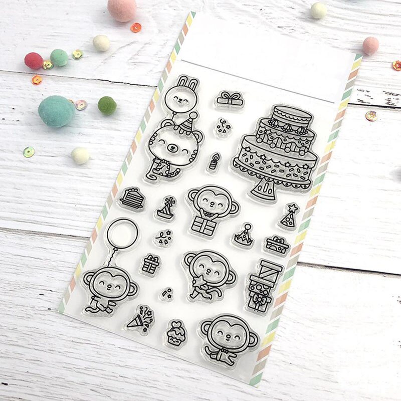 brand Clear stamps set Animal Transparent stamp for DIY Scrapbooking Cards Crafts 06: WW0236A1