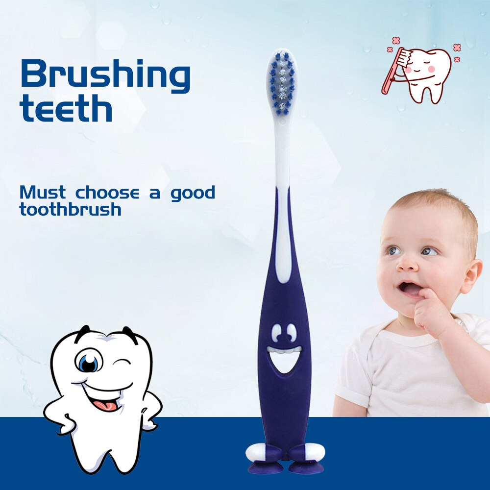3 pcs Tandenborstels Zorg Tanden Kids Training Dental Tandenborstel Baby Kinderen Dental Oral Care Tandenborstel Pasgeboren Rubber Schoonmaken