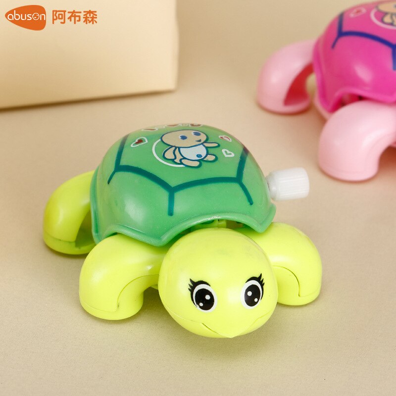 Giocattoli divertenti per bambini Unisex giocattolo a orologio scorrevole Mini tirare indietro Cartoon Animal Wind Up giocattoli per bambini ragazza ragazzi: tortoise