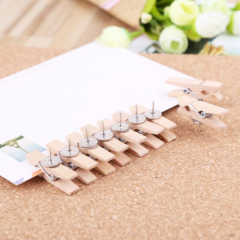 20 Stuks Houten Wasknijpers Houten Wasserij Wasknijpers Plakboek Fotopapier Peg Diy Clip Craft Praktische