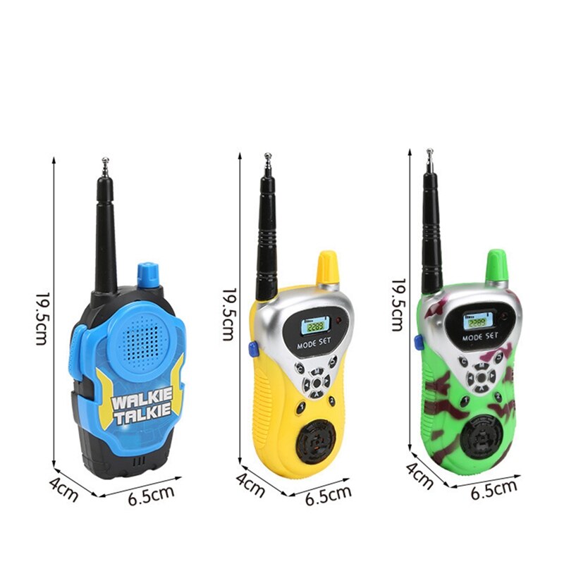 2PCS Mini Walkie Talkie Kids Wireless Call Parent for Boys Girls