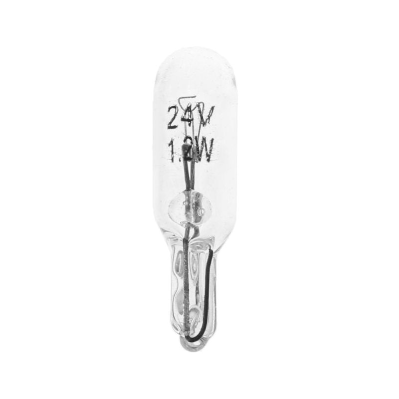 10Pcs T5 W5W White Color 1.2W 194 501 Halogen Bulb Side Wedges Car Light Source Instrument Lamp